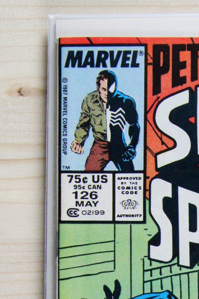 Peter Parker, The Spectacular Spider-Man #126 – Marvel (1987) 9.0 VF/NM Newsstand