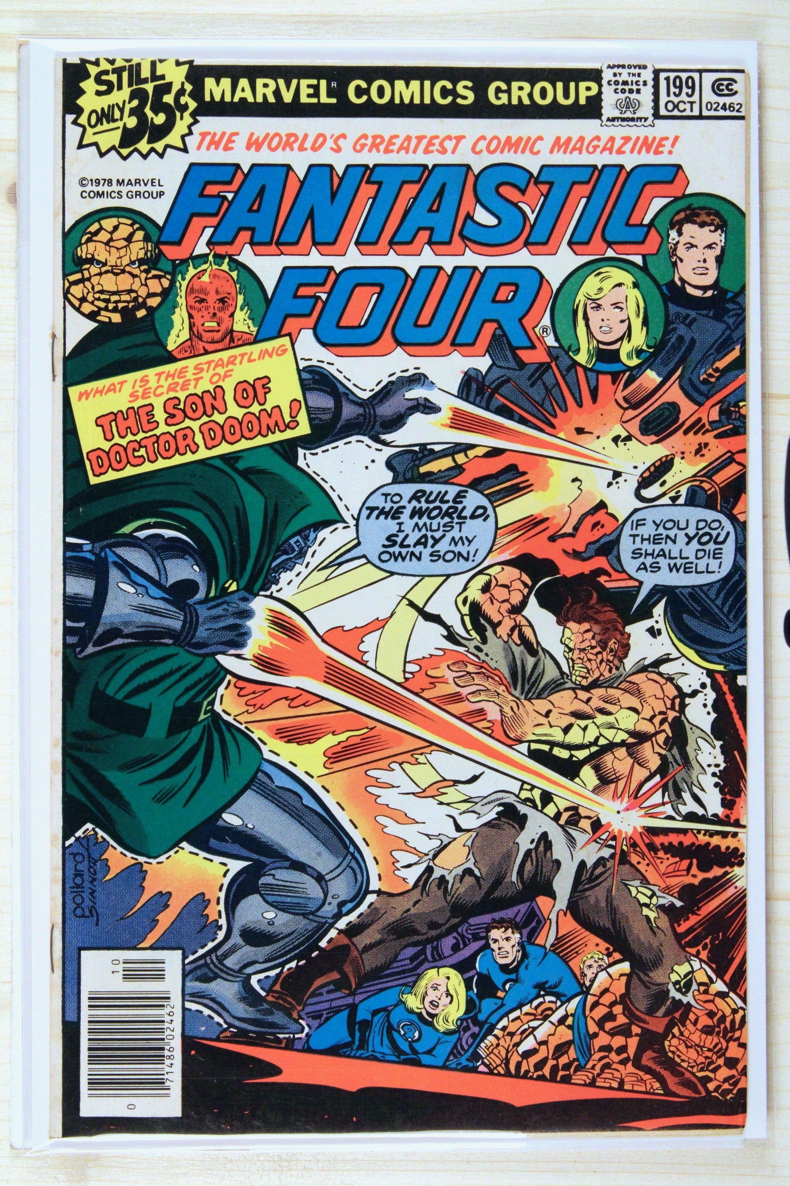 Fantastic Four #199 – Marvel (1978) 6.0 FN Joe Sinnott cover | Newsstand Edition
