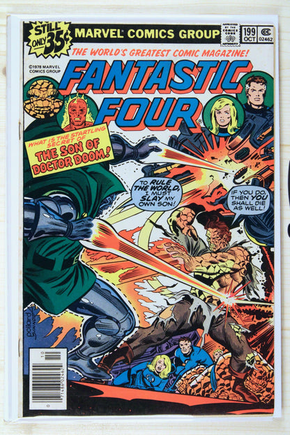 Fantastic Four #199 – Marvel (1978) 6.0 FN Joe Sinnott cover | Newsstand Edition