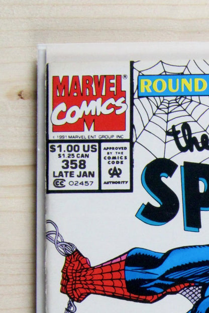 The Amazing Spider-Man #358 – Marvel (1991) 9.0 VF/NM Round Robin