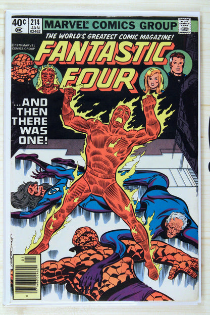 Fantastic Four #214 – Marvel (1980) 6.5 FN+ Joe Sinnott cover | John Byrne art | Newsstand Edition