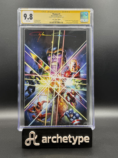 Thanos #1 – Marvel (2019) CGC 9.8 NM/MT Clayton Crain Virgin Signed