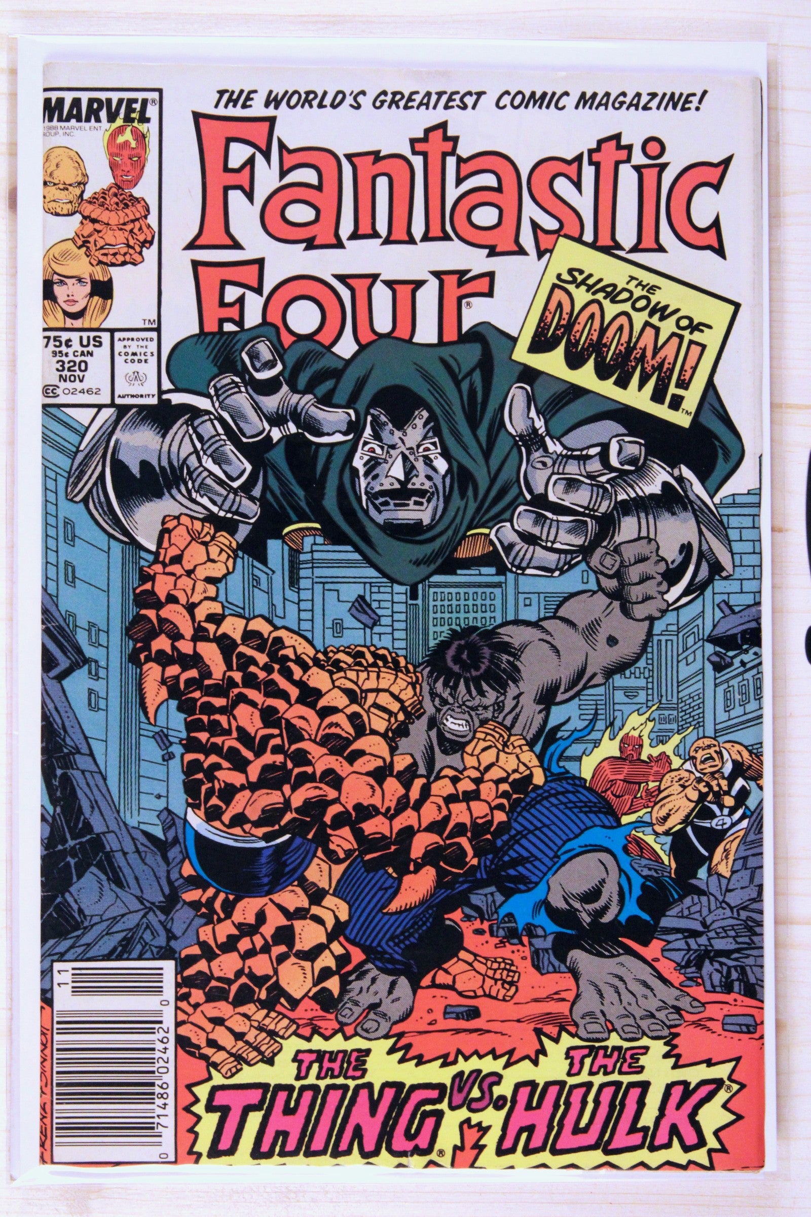 Fantastic Four #320 – Marvel (1988) 8.0 VF Joe Sinnott cover | Newsstand Edition