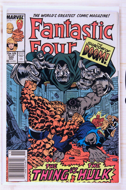 Fantastic Four #320 – Marvel (1988) 8.0 VF Joe Sinnott cover | Newsstand Edition