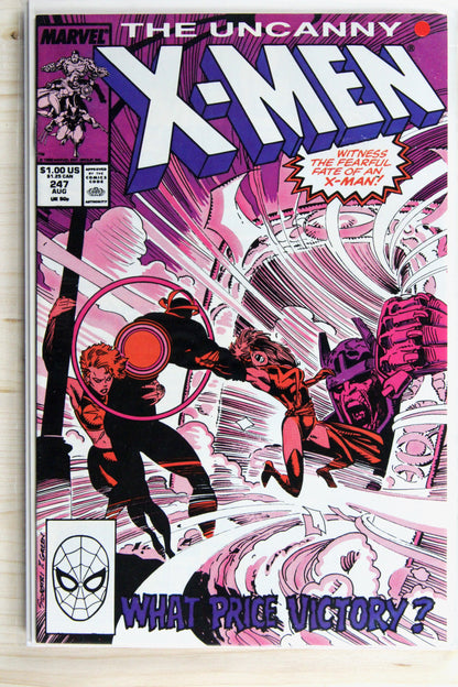 The Uncanny X-Men #247 – Marvel (1989) 8.5 VF+ Chris Claremont story | Marc Silvestri art