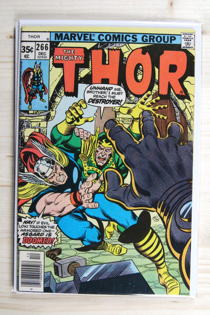 Thor #266 – Marvel (1977) 8.0 VF The Quest for Odin | Joe Sinnott cover
