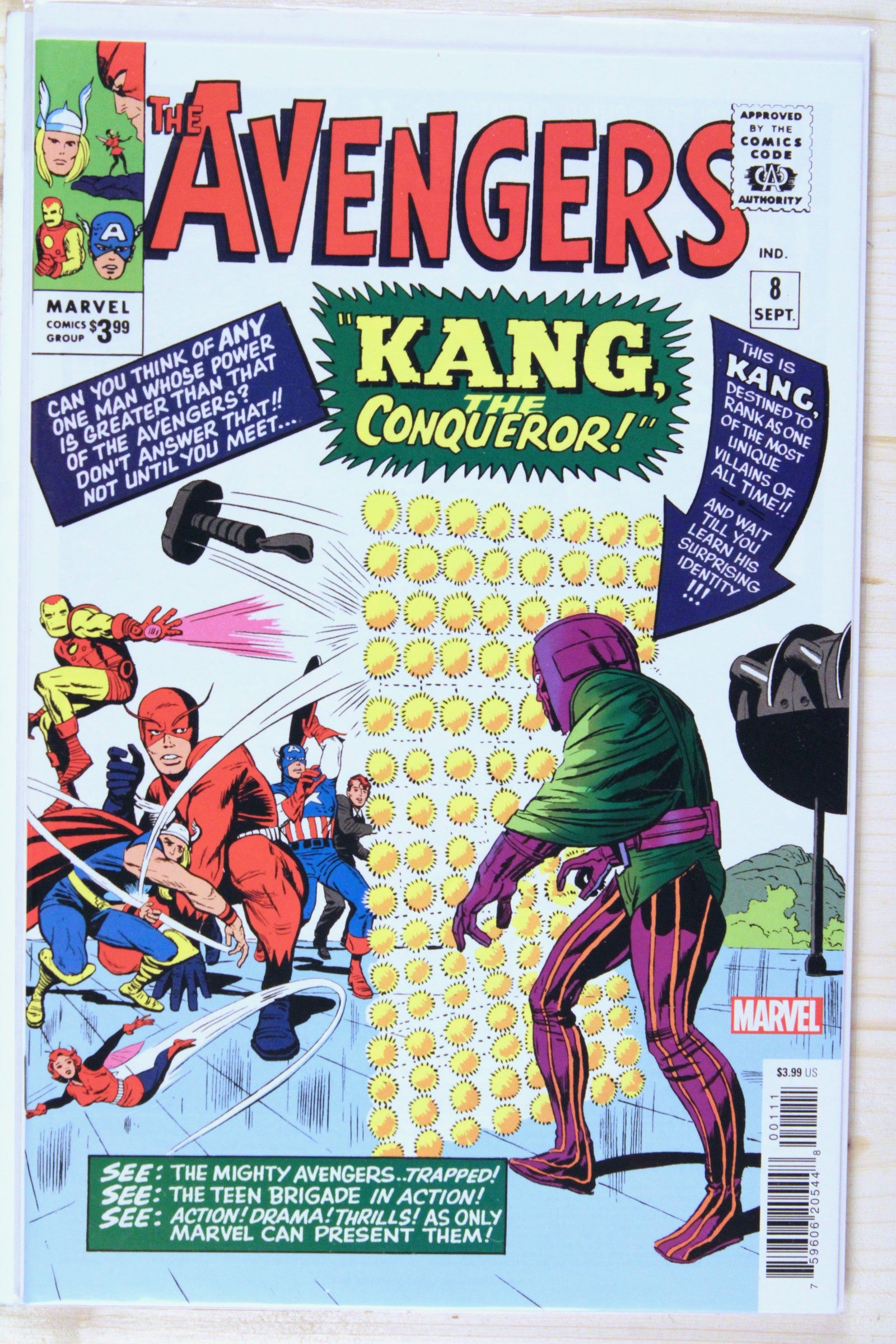 The Avengers #8 – Marvel (1964) 9.6 NM+ Jack Kirby art | Stan Lee story | Facsimile 2023