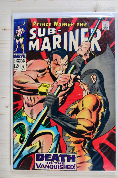 Sub-Mariner #6 – Marvel (1968) 6.5 FN+ Stan Lee
