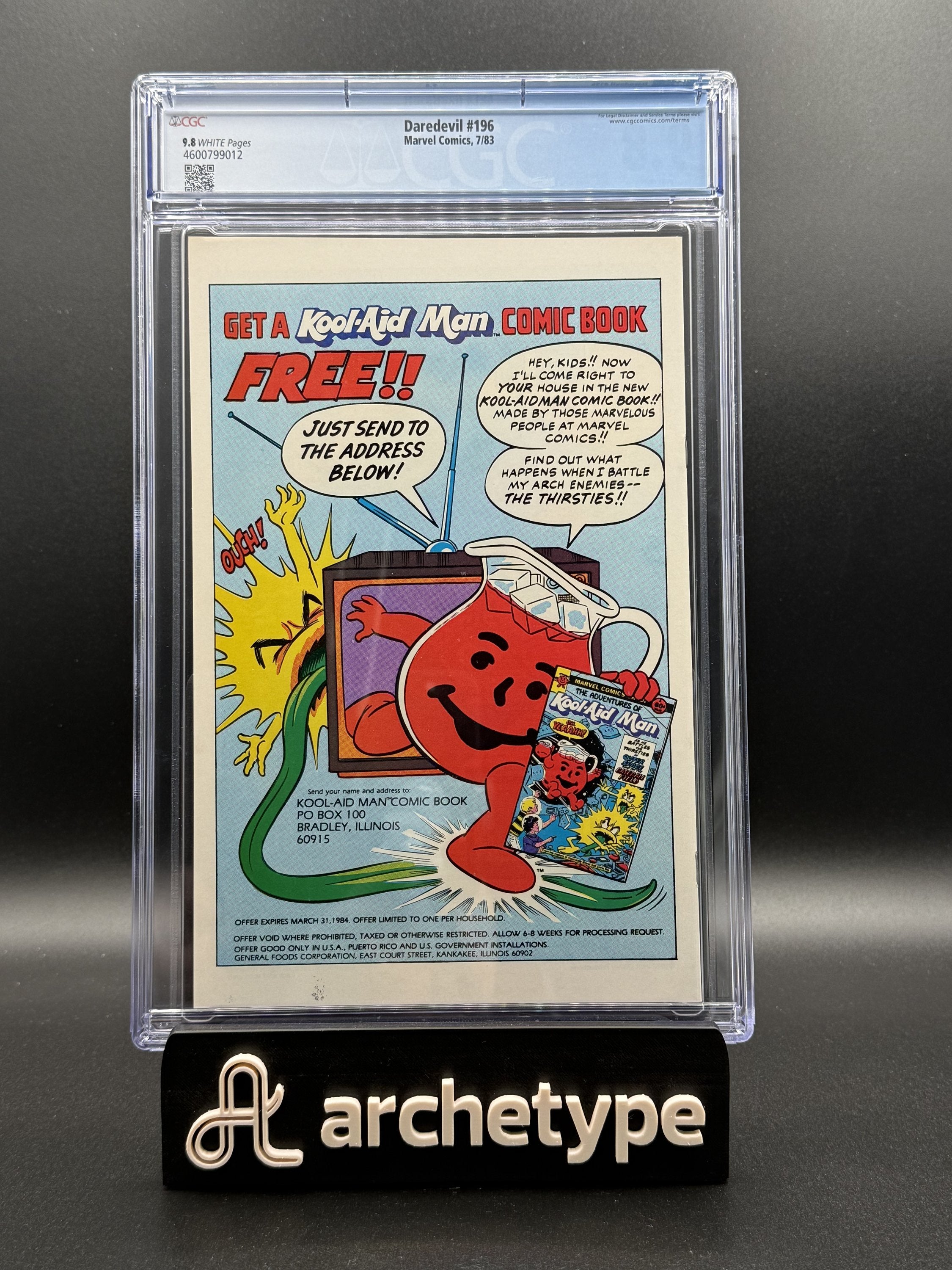 Daredevil #196 – Marvel (1983) CGC 9.8 White Pages