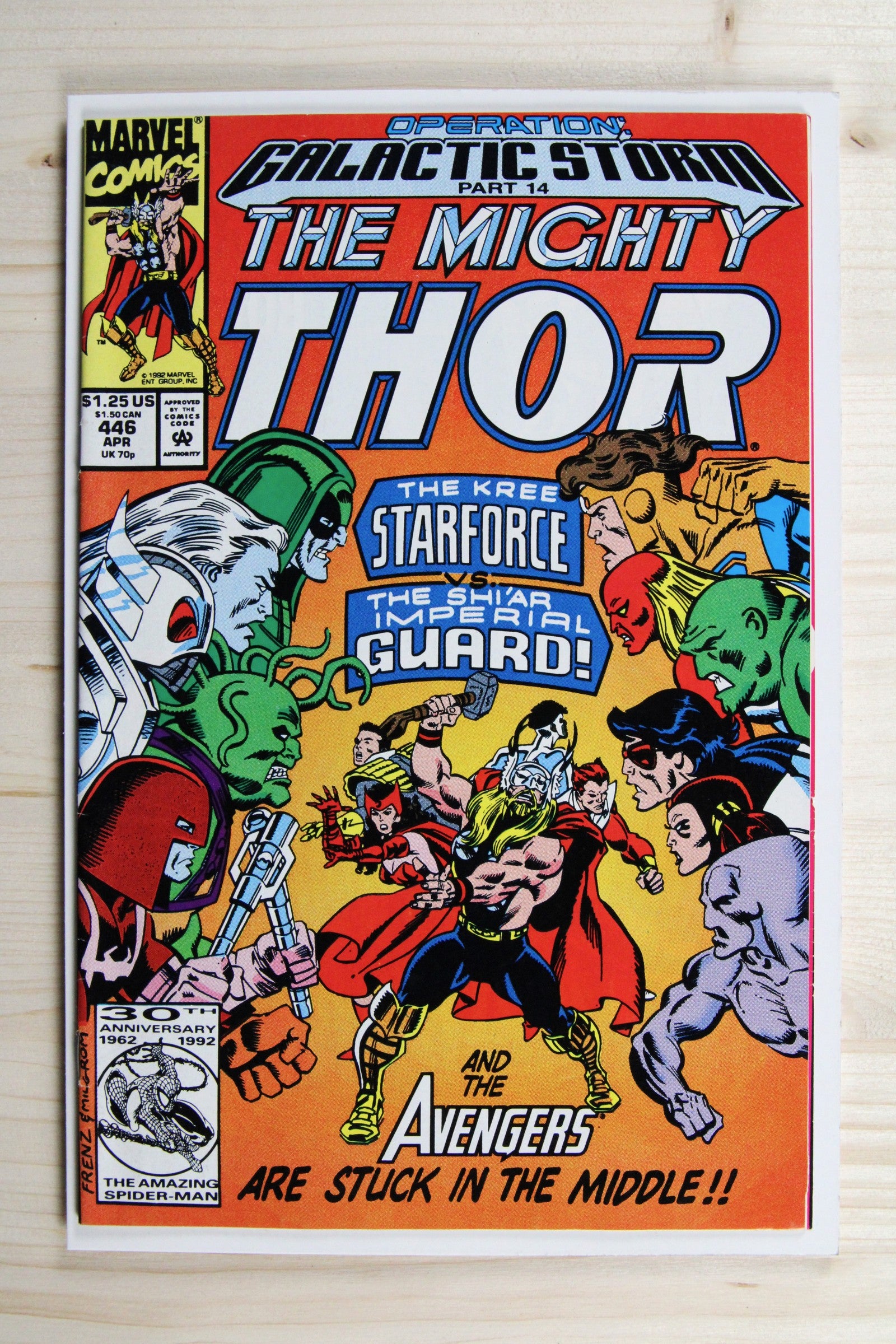 The Mighty Thor #446 – Marvel (1992) 9.0 VF/NM "Avengers" Operation: Galactic Storm