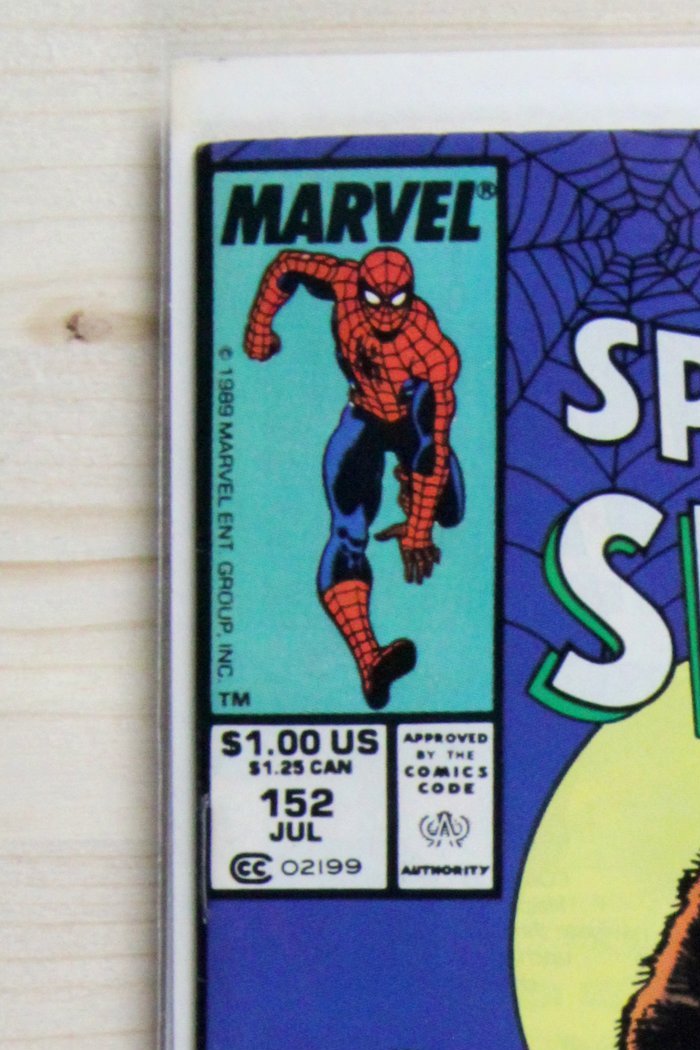 The Spectacular Spider-Man #152 – Marvel (1989) 9.0 VF/NM Newsstand