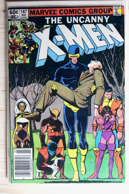 The Uncanny X-Men #167 – Marvel (1983) 7.5 VF- Brood Saga | Chris Claremont story