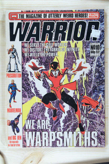 Warrior #10 – Quality Communications (1983) 9.0 VF/NM "V for Vendetta" Book 1: Europe After the Reign | Alan Moore story