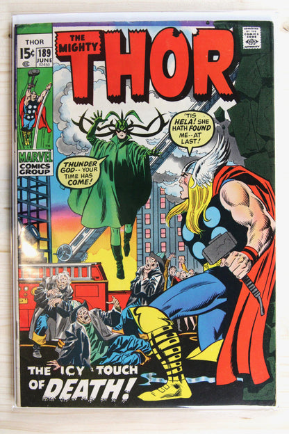 Thor #189 – Marvel (1971) 6.0 FN Joe Sinnott | Stan Lee story