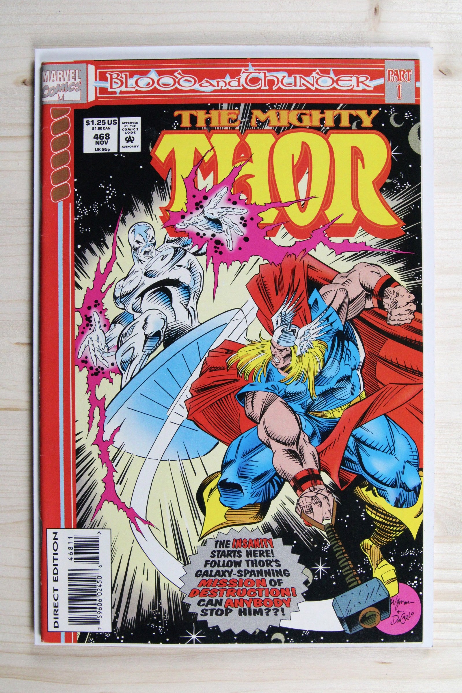 The Mighty Thor #468 – Marvel (1993) 9.0 VF/NM Blood and Thunder