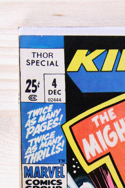 The Mighty Thor #4 – Marvel (1971) 8.5 VF+ Jack Kirby art | Stan Lee story | King-Size Special