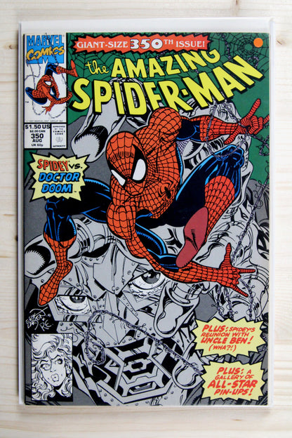 The Amazing Spider-Man #350 – Marvel (1991) 9.4 NM Erik Larsen art | Joe Sinnott