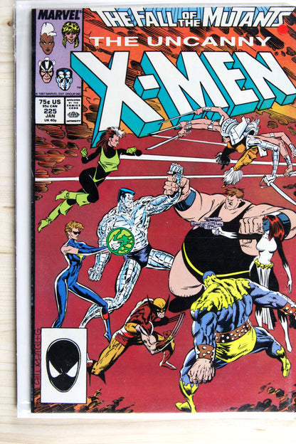 The Uncanny X-Men #225 – Marvel (1988) 9.0 VF/NM Fall of the Mutants | Chris Claremont story | Marc Silvestri art