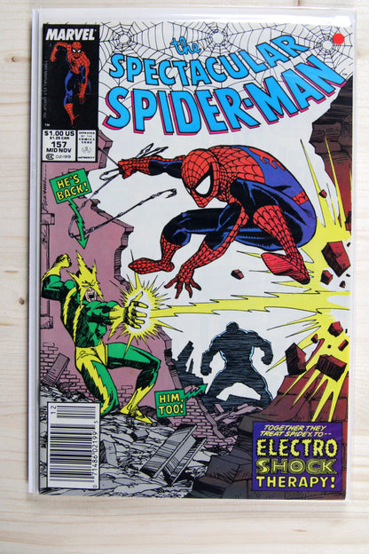 The Spectacular Spider-Man #157 – Marvel (1989) 9.0 VF/NM Newsstand