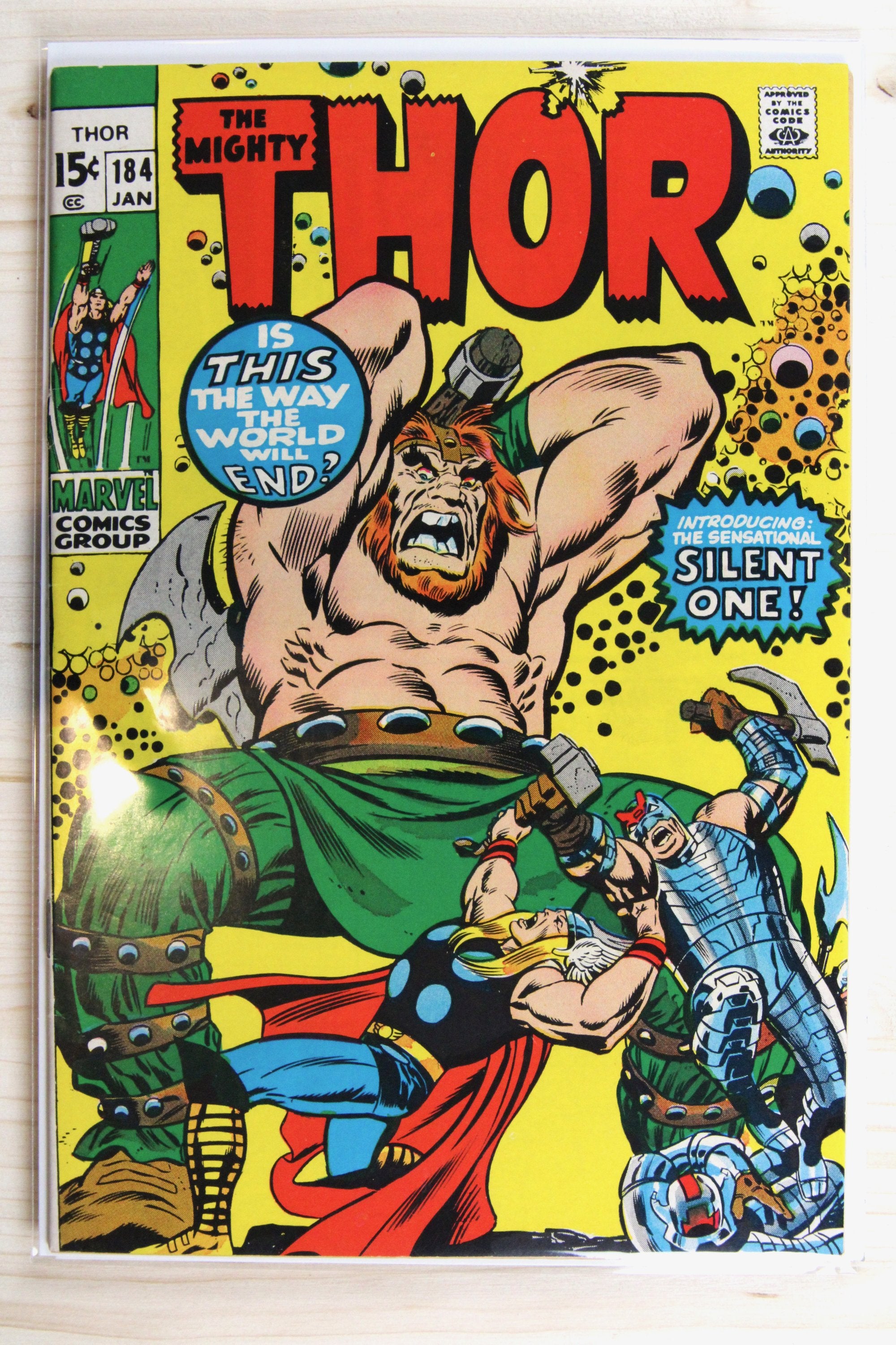 Thor #184 – Marvel (1971) 7.5 VF- Joe Sinnott | Stan Lee story