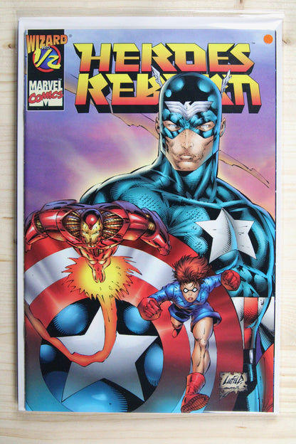 Heroes Reborn #1/2 – Marvel (1996) 9.2 NM- Wizard promotional issue