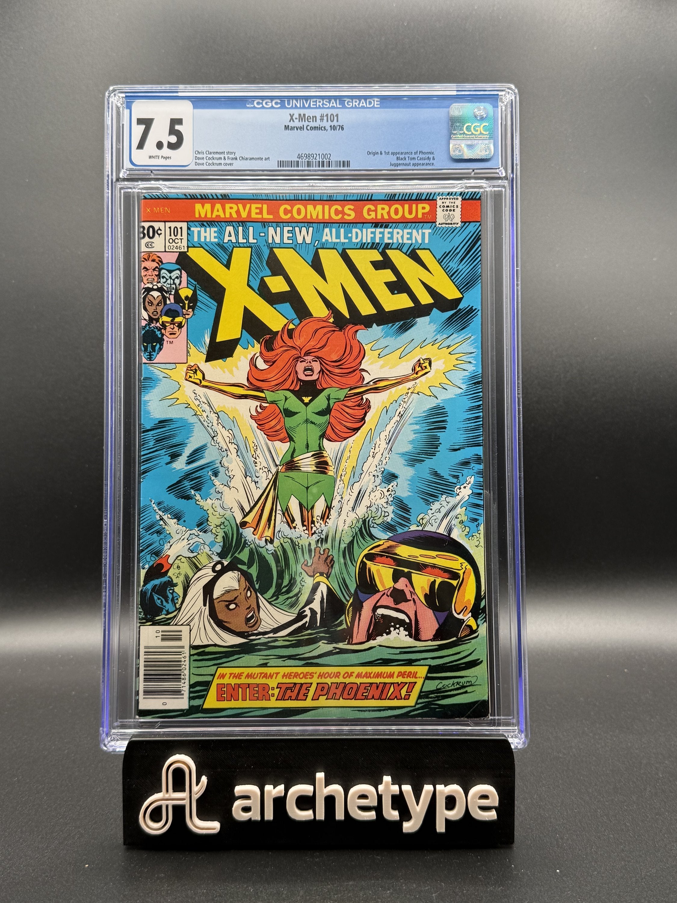 The X-Men #101 – Marvel (1976) CGC 7.5 VF- White Pages Phoenix Saga | Chris Claremont story | Stan Lee