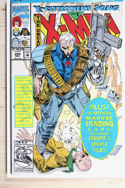 The Uncanny X-Men #294 – Marvel (1992) 9.0 VF/NM X-Cutioner's Song | Terry Austin cover