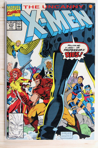 The Uncanny X-Men #273 – Marvel (1991) 9.0 VF/NM Chris Claremont story | Jim Lee art