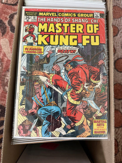 Shang-Chi, Master of Kung Fu #17-125 + King Sized & Annuals – Marvel (1975) (114 Issues)