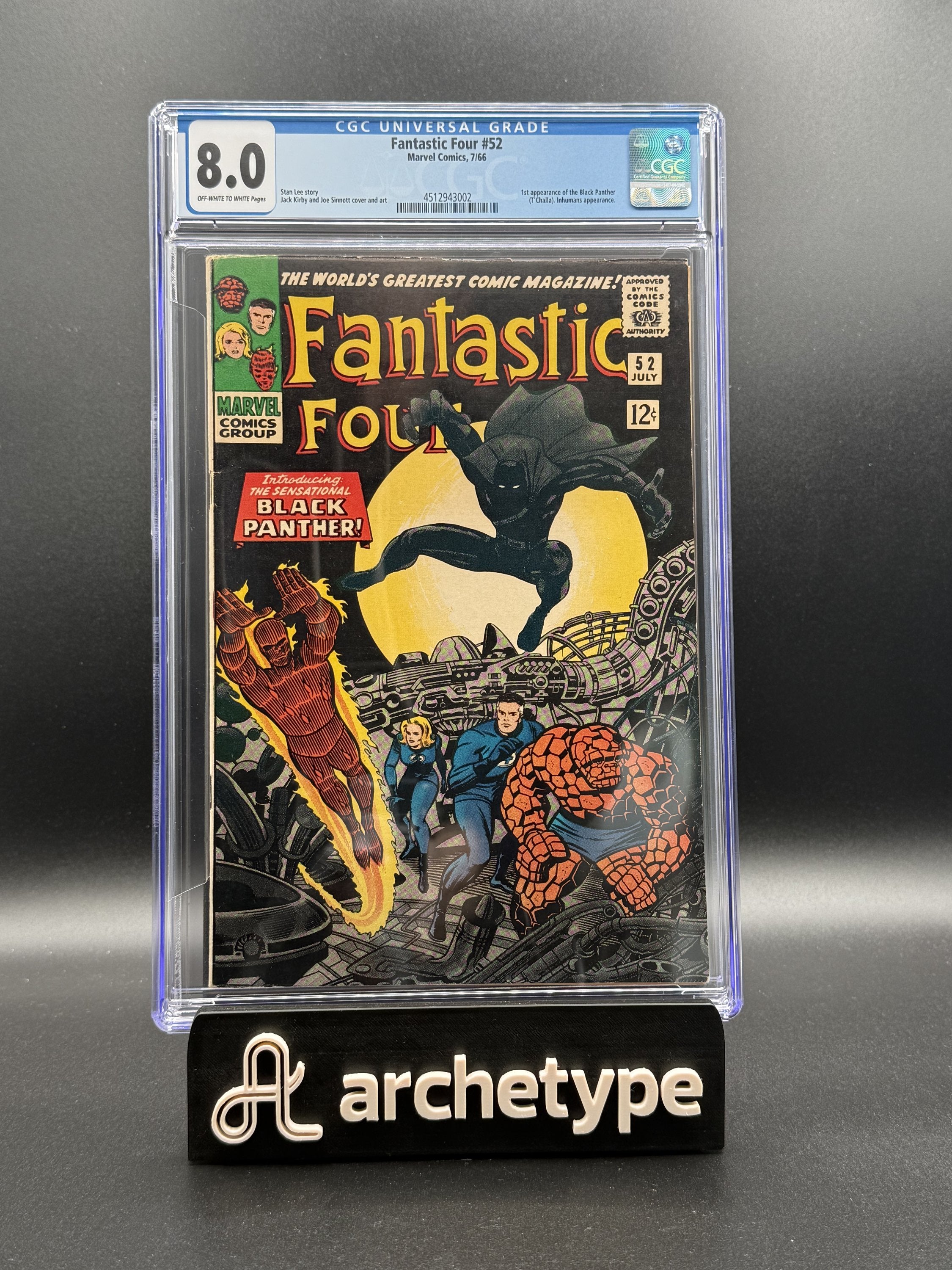 Fantastic Four #52 – Marvel (1966) CGC 8.0 Off-White to White Pages