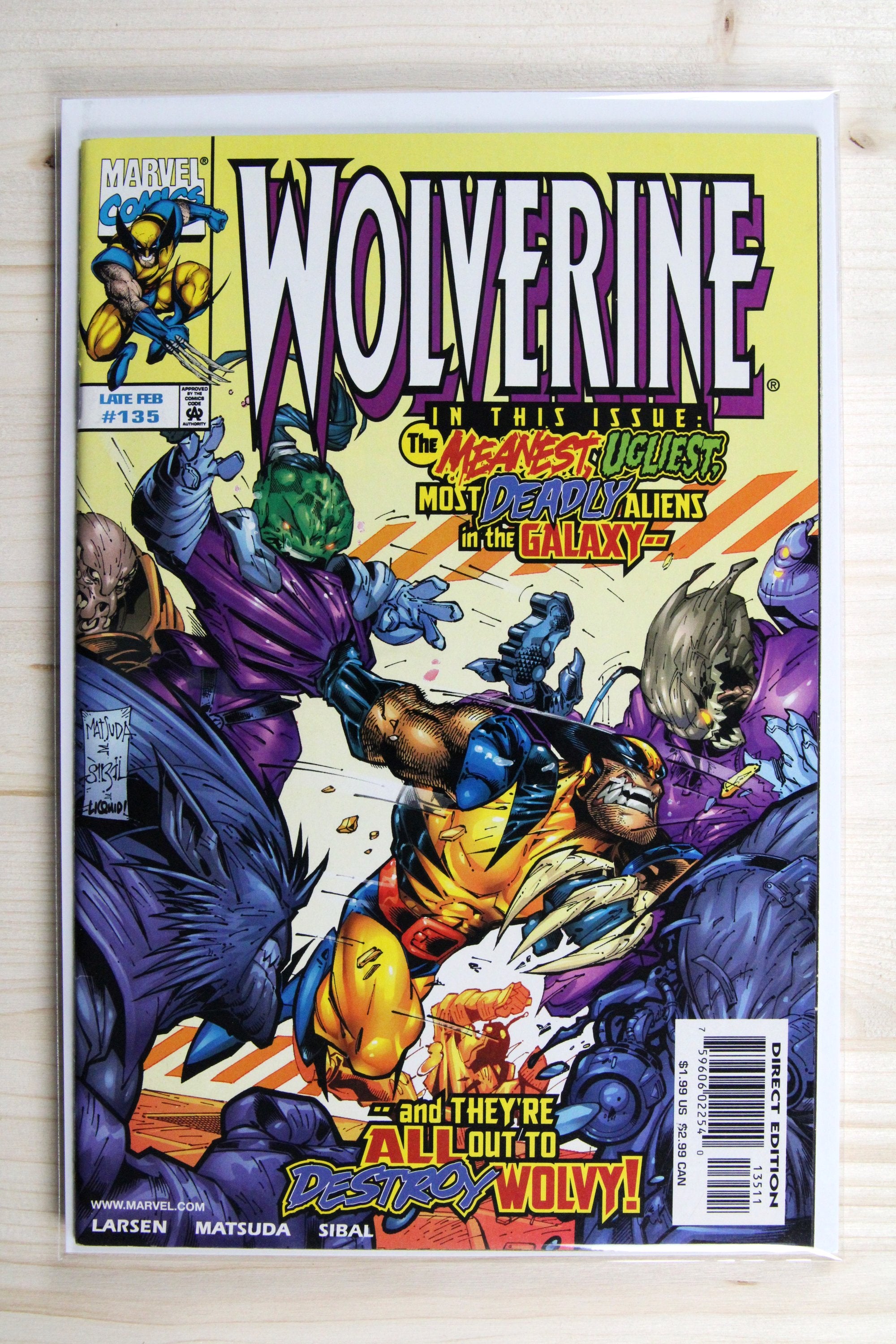 Wolverine #135 – Marvel (1999) 9.2 NM- The Great Escape | Erik Larsen story