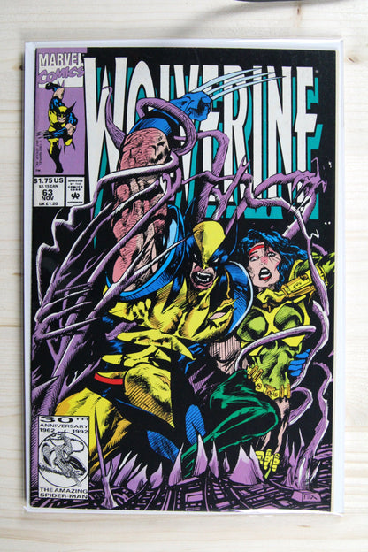 Wolverine #63 – Marvel (1992) 9.2 NM- The Crunch Conundrum | Klaus Janson | Marc Silvestri art