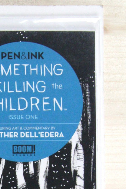 Something is Killing the Children #1 – Boom! Studios (2023) 9.6 NM+ James Tynion IV story | Pen & Ink Edition - featuring black and white line art with commentary by Werther Dell'Edera