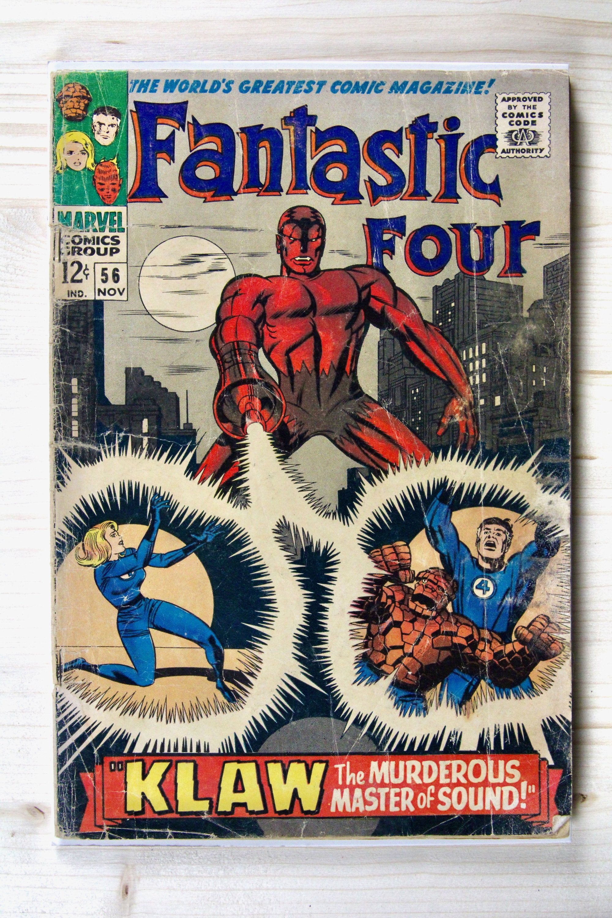 Fantastic Four #56 – Marvel (1966) 2.5 GD+ Jack Kirby art | Joe Sinnott cover