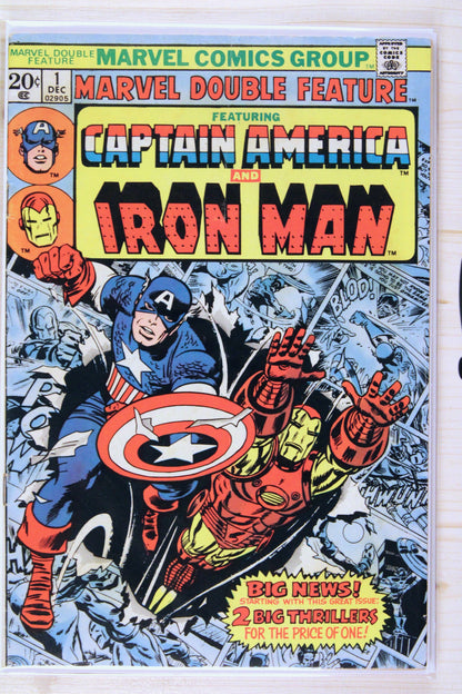 Marvel Double Feature #1 – Marvel (1973) 6.0 FN Jack Kirby art | John Romita cover