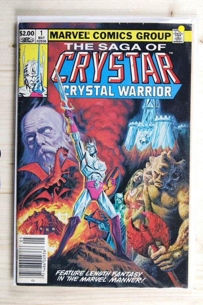 The Saga of Crystar, Crystal Warrior #1 – Marvel (1983) 9.0 VF/NM Newsstand Edition
