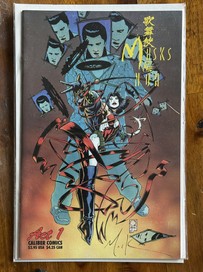 Kabuki: Masks of the Noh #1 Signed Mack – Caliber Comics (1996) 9.0 VF/NM