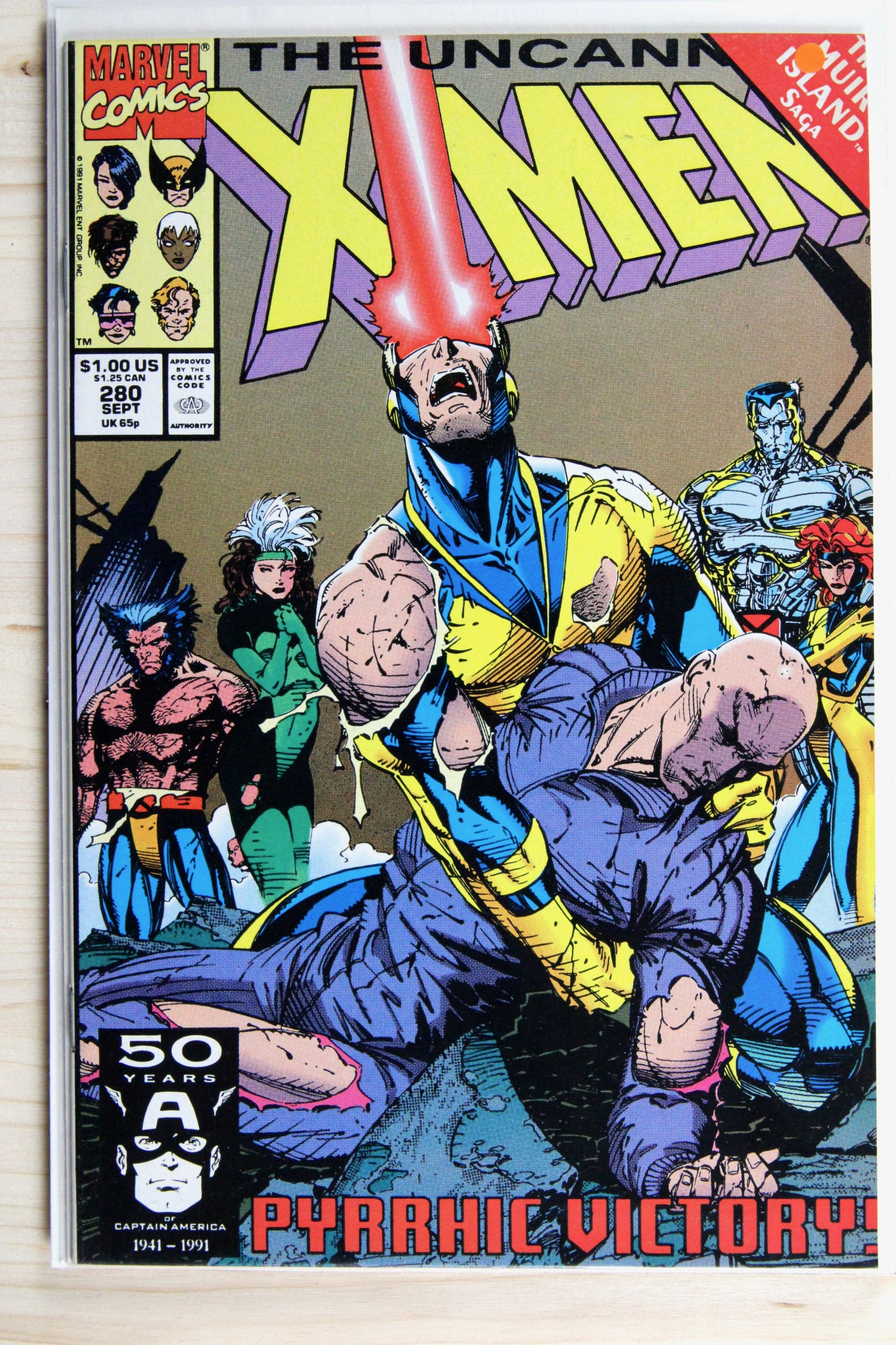 The Uncanny X-Men #280 – Marvel (1991) 9.0 VF/NM Muir Island Saga | Chris Claremont story | Jim Lee cover