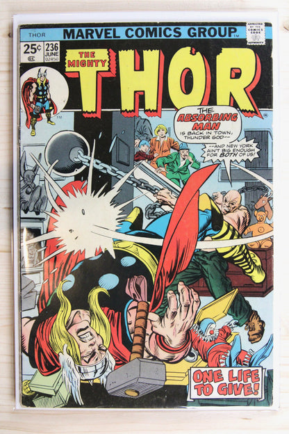 Thor #236 – Marvel (1975) 7.5 VF- Joe Sinnott | Klaus Janson cover