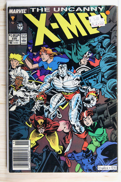 The Uncanny X-Men #235 – Marvel (1988) 8.0 VF A Green and Pleasant Land | Chris Claremont story | Newsstand