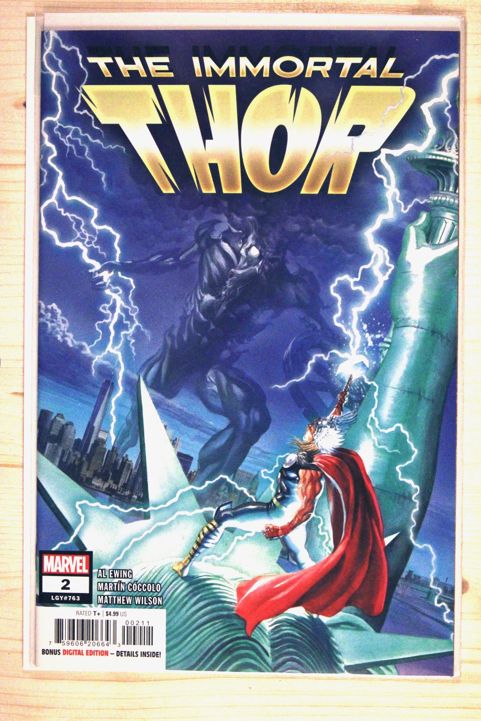 The Immortal Thor #2 – Marvel (2023) 9.6 NM+ Alex Ross cover