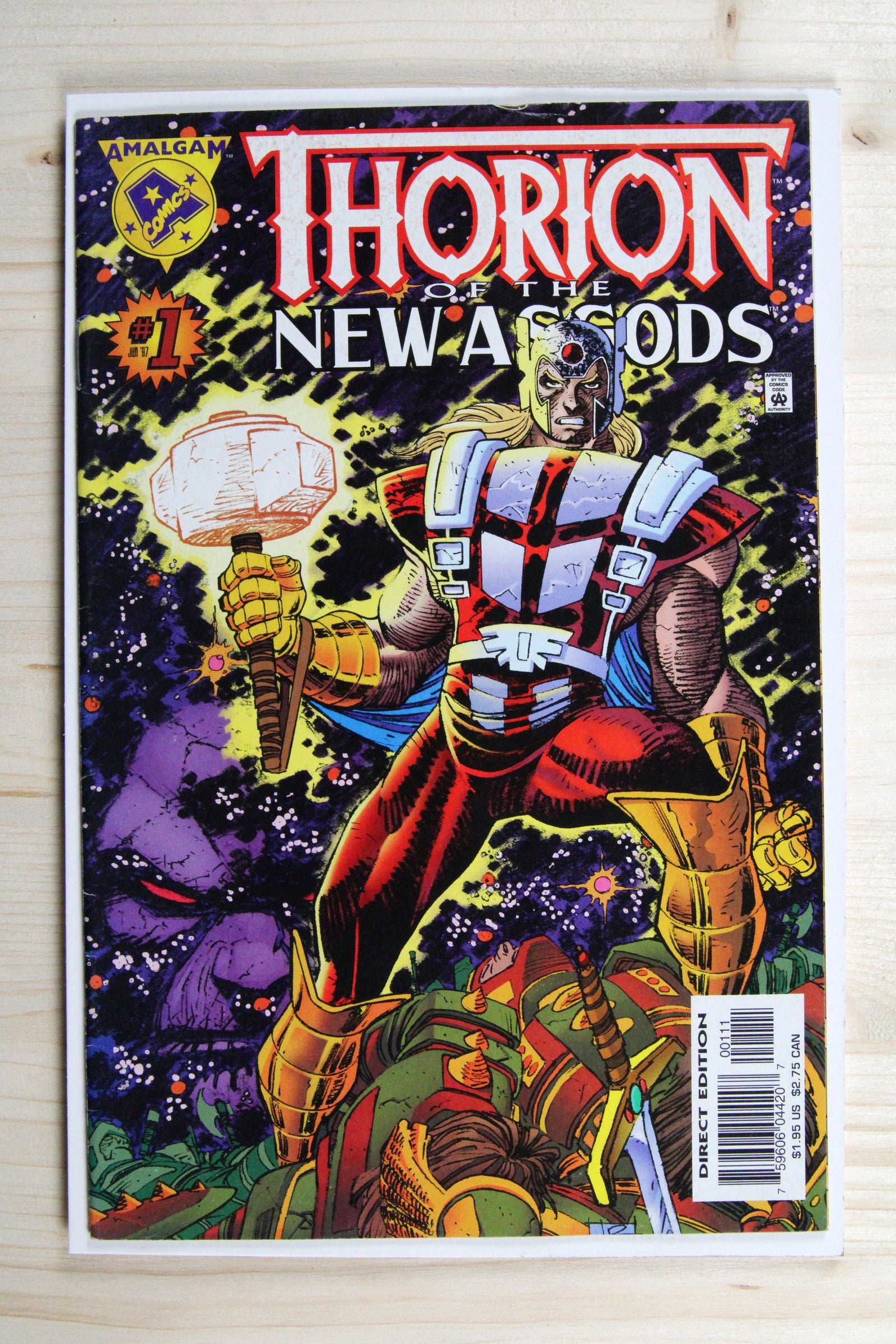 Thorion of the New Asgods #1 – Marvel (1997) 9.2 NM- "Marvel/DC" Amalgam