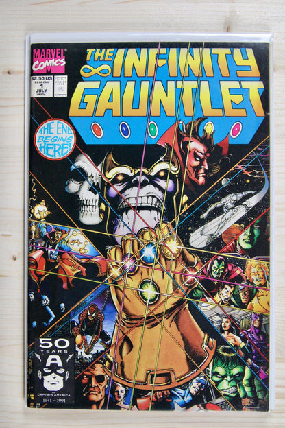 The Infinity Gauntlet #1 – Marvel (1991) 9.4 NM "Infinity Trilogy" Infinity Gauntlet