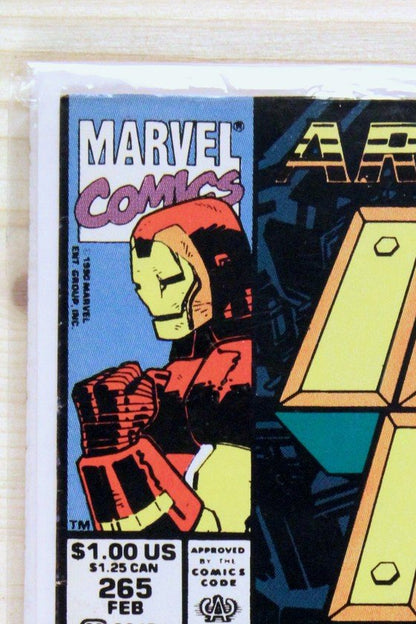 Iron Man #265 – Marvel (1991) 9.0 VF/NM Armor Wars II | John Byrne story | Newsstand Edition