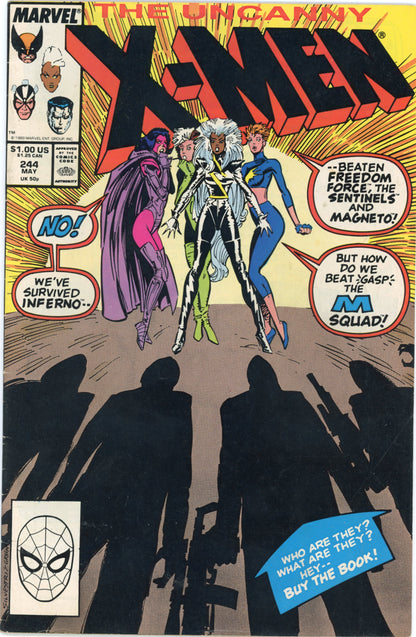 The Uncanny X-Men #244  – Marvel (1989) VG/FN 1st Jubilee
